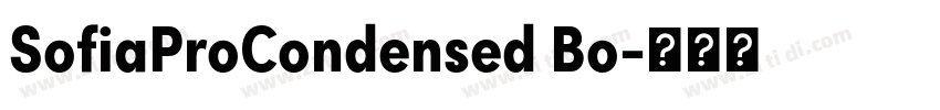 SofiaProCondensed Bo字体转换 SofiaProCondensed Bo字体转换